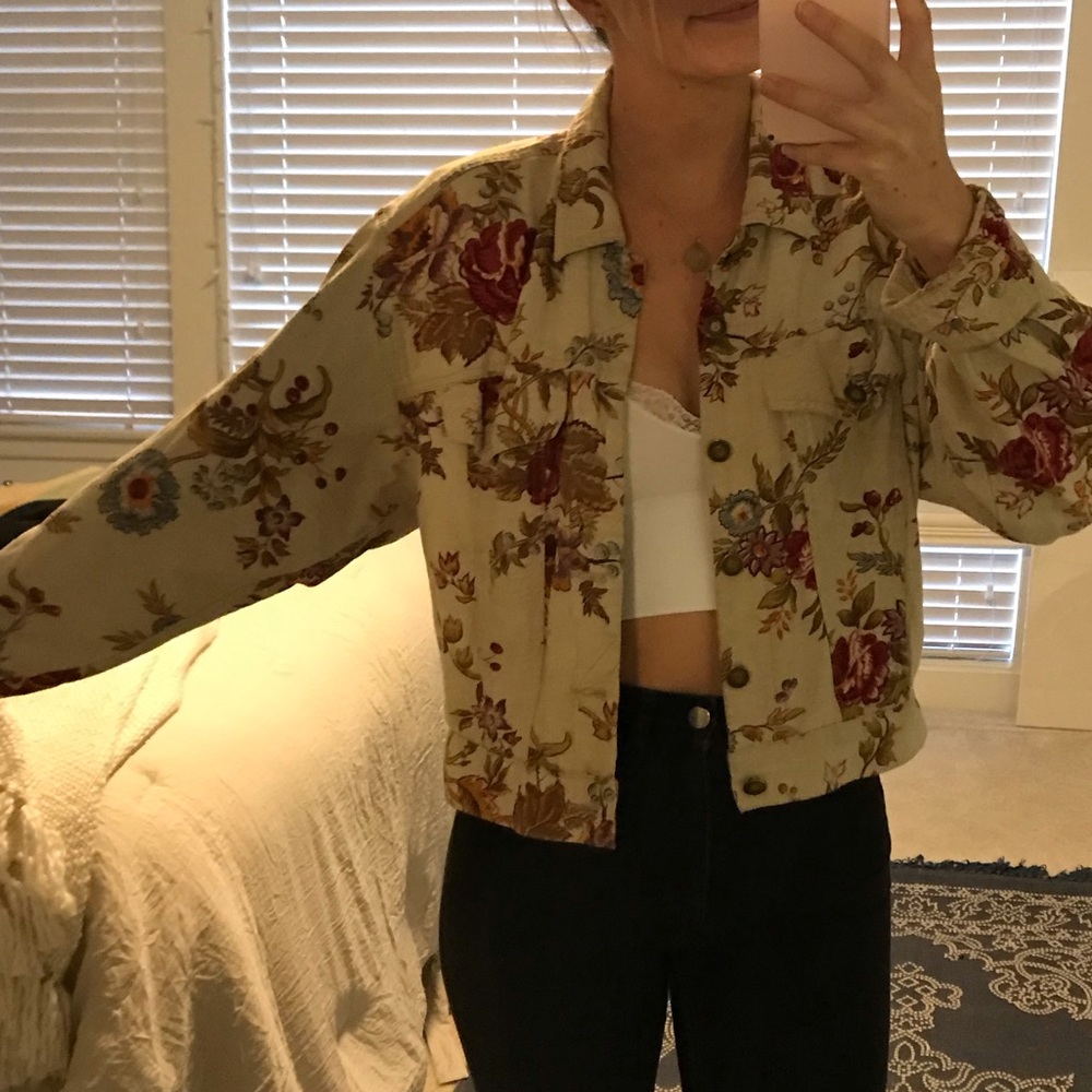 Printed linen jacket - Picture 3 of 3